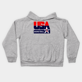 Basketball Kids Hoodie - USA Bball America Basketball by Giant Step Design Co.